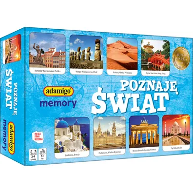 Gra Memory Poznaj� �wiat ADAMIGO 7684
