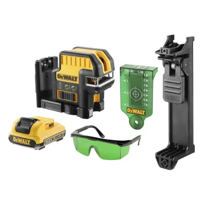 Dewalt Laser krzy�owy 12v dce0825d1g 30m + 5-punktowy 1x2,0ah zielony