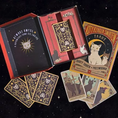 Tarot: Koty rz�dz� �wiatem. Karty + przewodnik