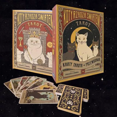 Tarot: Koty rz�dz� �wiatem. Karty + przewodnik