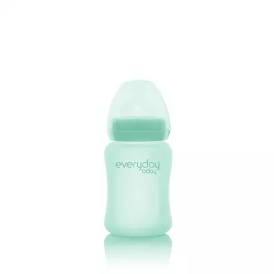 Everyday Baby Szklana butelka ze smoczkiem S, mitowa 150 ml
