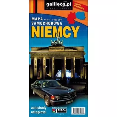 Mapa samochodowa Niemcy 1:650 000