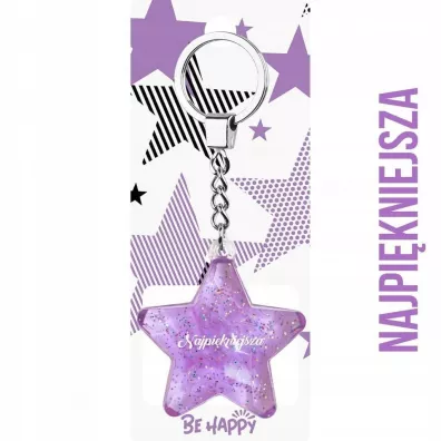 Be-Happy Gifts Brelok gwiazdka Najpi�kniejsza
