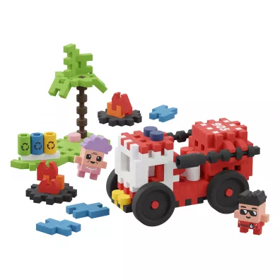 Mini Waffle City Klocki konstrukcyjne Mini Waffle 80 element�w City W�z Stra�acki MARIOINEX 903193