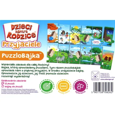 Puzzle Dzieci kontra Rodzice. Puzzlobajka. Przyjaciele Kangur