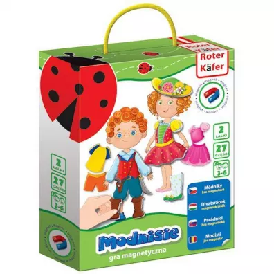Puzzle Gra magnetyczna - Modnisie Roter Kafer