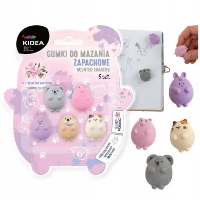 Derform Gumki do mazania zapachowe 5szt KIDEA