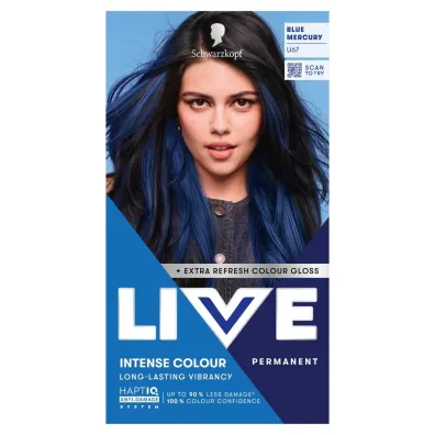 Schwarzkopf Live Intense Colour farba do w�os�w U67 Blue Mercury