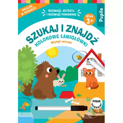Szukaj i znajd. Kolorowe amigwki. Pupile