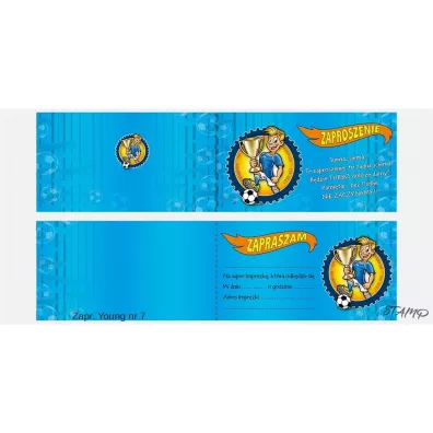Stamp Zaproszenia Young Ch�opiec wz�r nr 07