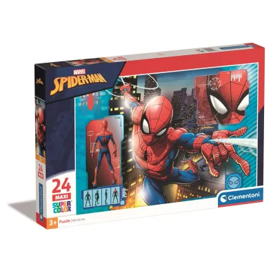 Puzzle 24 el. Maxi SuperColor. Spider-man Clementoni