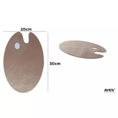 Artix Paleta malarska okr�g�a drewniana 20x30cm