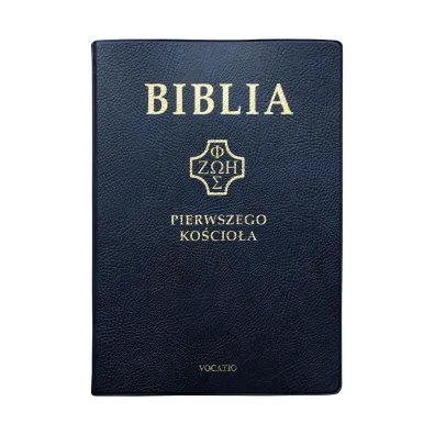 Biblia pierwszego Ko�cio�a granatowa