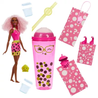 Barbie Pop Reveal. Lalka Jagoda Bubble Tea Mattel