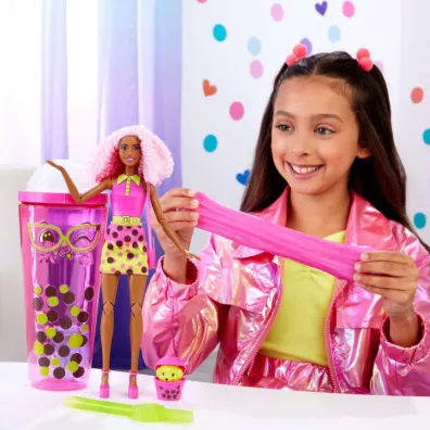Barbie Pop Reveal. Lalka Jagoda Bubble Tea Mattel