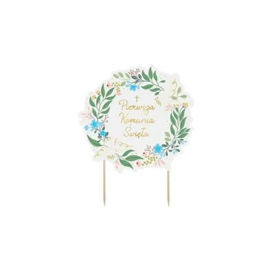 PartyDeco Topper na tort Komunia �wi�ta 16.7x20 cm