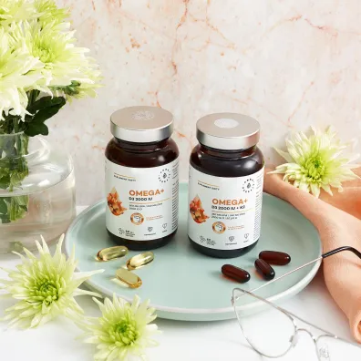 Aura Herbals Omega+ Witamina D3 2000 IU kapsu�ki softgel - suplement diety 60 kaps.