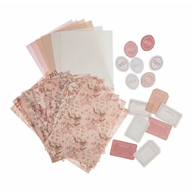 dpCraft Zestaw papier�w vintage z naklejkami
