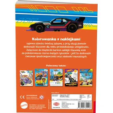 Hot Wheels. Let's race. Kolorowanka z naklejkami