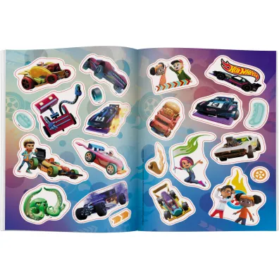 Hot Wheels. Let's race. Kolorowanka z naklejkami