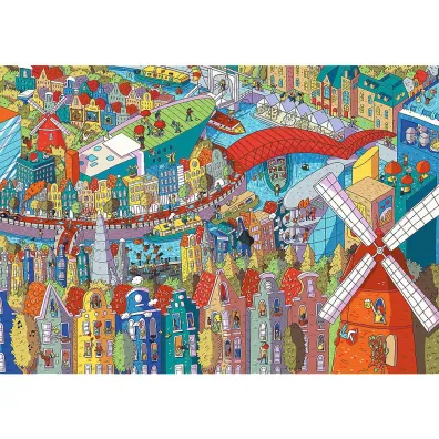 Puzzle 1000 el. Eye-Spy. Sneaky peekers. Amsterdam, The Netherlands Trefl