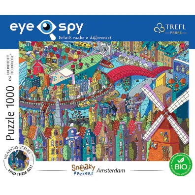 Puzzle 1000 el. Eye-Spy. Sneaky peekers. Amsterdam, The Netherlands Trefl