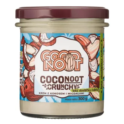 Good Noot Krem migda�owo - kokosowy crunchy bezglutenowy 300 g