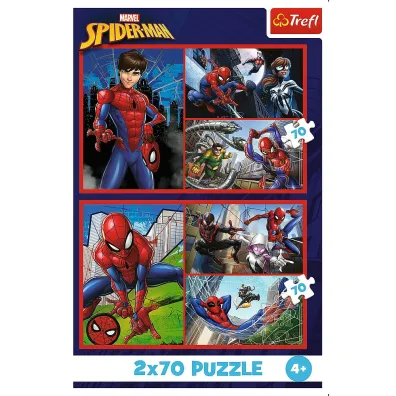 Puzzle 2x70 el. Paj�cze historie Trefl