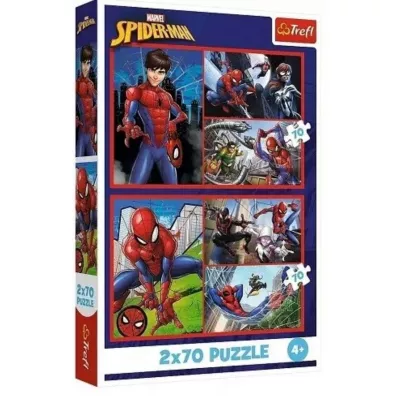 Puzzle 2x70 Pajcze historie TREFL
