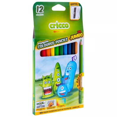 Cricco Kredki tr�jk�tne grube 12 szt.