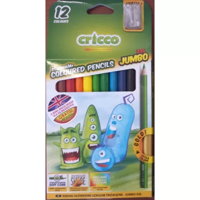 Cricco Kredki tr�jk�tne grube 12 szt.