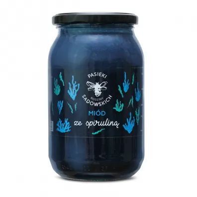 Pasieki rodziny Sadowskich Mi�d ze spirulin� 1.2 kg