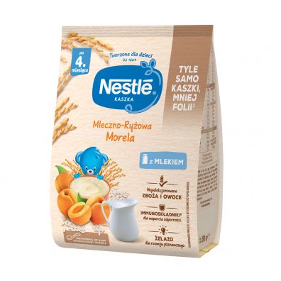 Nestle Kaszka mleczno-ryowa morela dla niemowlt po 4 miesicu 230 g