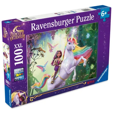Puzzle dla dzieci 100 el. XXL Unicorn Academy Ravensburger
