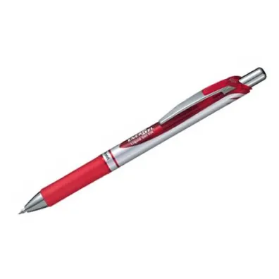 Pentel Pi�ro kulkowe EnerGel automat. 0.7 mm BL77-B czerw