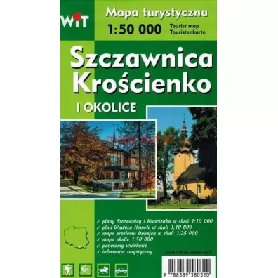 Mapa turystyczna Szczawnica, Kro�cienko i okolice 1:50 000