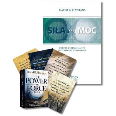 Pakiet: Sia czy moc. Ukryte determinanty ludzkiego zachowania, The Power vs Force, karty do wrenia - David R. Hawkins