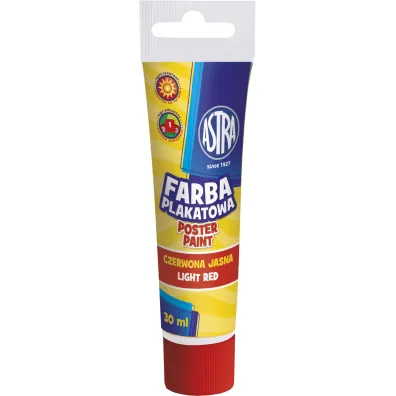 Astra Farba plakatowa tuba czerwona 30 ml