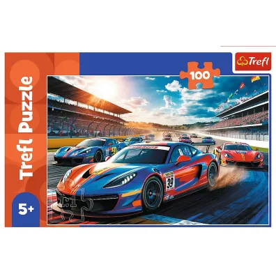 Puzzle 100 el. Szybka wy�cig�wka Trefl