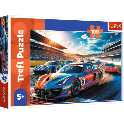 Puzzle 100 el. Szybka wy�cig�wka Trefl