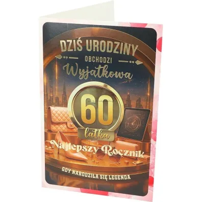 Yeku Karnet z wymiennymi rocznikami 60 damska