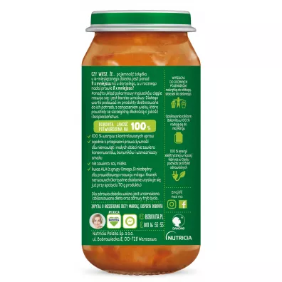BoboVita Makaron z morszczukiem i warzywami po 12. miesicu zestaw 6 x 250 g