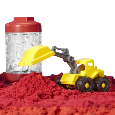 Wonder Factory Never Dry Sand - Red + Excavator Mga Entertainment