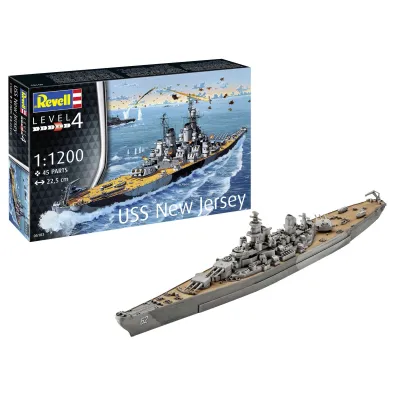 Revell Starter Kit 1:1200 Battleship USS New Jersey REV-75183