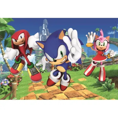 Puzzle 104 el. SuperColor. Sonic Clementoni