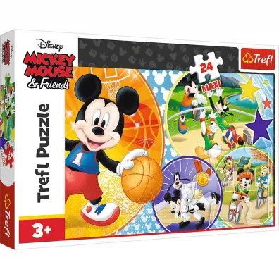 Puzzle maxi 24 el. Czas na sport! Disney Trefl
