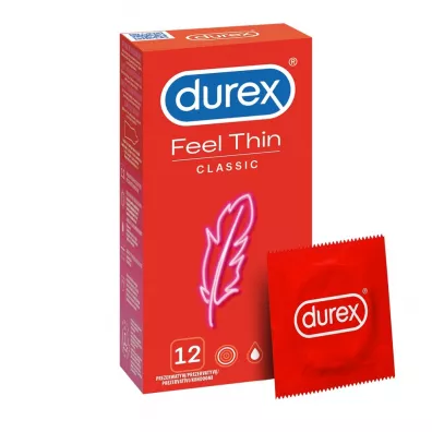 Durex Feel Thin Classic prezerwatywy lateksowe 12 szt.