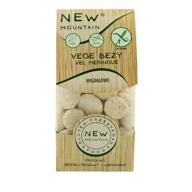 New Moutain Bezy wega�skie migda�owe bezglutenowe 70 g