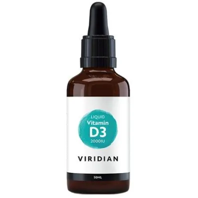 Viridian Witamina D3 (wegan) w p�ynie - suplement diety 50 ml Bio