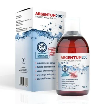 Argentum200 Srebro koloidalne 25ppm tonik